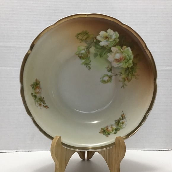 Vintage Antique Victoria Austria Serving Bowl with Floral Design - Picture 1 of 7